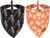 PTDECOR Halloween Dog Bandanas, Classic Skeleton Ghost Pet Scarf, Large
