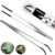 2 PCS Long 10.6″ Stainless Steel Reptile Feeding Tongs with Rubber Tip, Straight & Curved Tweezers for Aquariums & Crafts, Feeder Tools for Bearded Dragon, Lizards Snake, Terrarium Supplies (Silver)