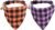 ADOGGYGO Halloween Fall Cat Collar Breakaway, Plaid Cat Bandana Collar