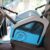 Small Portable Pet Crate for Car Travel, 19″x19″x17″ Foldable Dog & Cat Carrier with Secures Seatbelt & Headrest Strap, Oxford Soft-Sided Pet Kennel with Bed for Pets