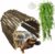 Hamiledyi Extra Large Tortoise Hide Reptile Hiding Cave Turtle Hut Gecko Hideaway Climbing Tunnel Toy Lizard Bendable Wooden Bridge for Adult Bearded Dragon Snake Chameleon Habitat Accessories