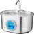 Cat Water Fountain Stainless Steel: 74oz/2.2L Cat Fountain for Drinking | Pet Water Fountain Inside – Automatic Dog Watering Dispenser Bowl – Pet Feeding & Watering Supplies
