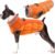 Lelepet Dog Coat Warm Dog Winter Coat Waterproof Dogs Jacket with Harness