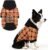 PUPTECK Halloween Dog Hoodie Fall Pet Sweatshirt Soft Warm Clothes Fleece Lined with Hat for Small Medium Large Dogs, Pocket Design, Black L