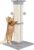 Cat Scratching Post 33 inch for Indoor Cats, High Cat Scratch Post Grey, Cat Tree for Full-Body Stretching, Protect Your Furniture