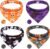 PAWCHIE Dog Halloween Bandanas 4 Pack, Reversible Pumpkin Dogs Scarf Bibs, Dog Holiday Costume Set with Two Adjustable Snaps, Multiple Halloween-Themed Patterns for Dogs Puppy, Cats, Pets