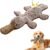 No Stuffing Dog Squeak Toys, Chew Toys for Small to Large Puppies(Platypus)