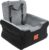 NEEZUKAR Dog Car Seats for Small/Medium Dogs, Elevated Memory Foam Dog Booster Seat, Detachable Washable Pet Car Seat with Safety Belts & Storage Pockets (Black-Gray)