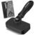3PCS Cat Grooming Supplies, Cat Brush & Nail Clipper/Trimmer & Flea Comb for Shedding Indoor Cats Essentials Stuff Accessories (Black)