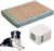 Consistent Warm and Cold Water Pad, Pet Bed Heating & Cooling System, No Electric Shock or Chemical Gel Needed, Machine Washable Bed, Ideal for Home and Crates (Cooling & Heating Green, 35″ x 22″)