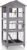 GUTINNEEN Large Bird Cage Outdoor Wooden Aviary Indoor on Wheels, with Play Stand, Perches, Nest Habitat & Wire Mesh Tray for Easy Cleaning