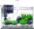 3 Gallon Glass Small Fish Tank, Betta Fish Tank Starter Kit with Filter, Lights,Lid.