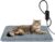 INVENHO Heated Cat Bed, Waterproof Adjustable Temperature Dog Cat Heating Pad with Timer, Indoor Pet Heating Pad for Cats Dogs Electric Pads for Dogs Cats, Pet Heated Pad (S: 18″ x 16″)