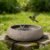 FoldTier Stone Bird Bath 9.25 Inch Natural River Stone Bird Bath Bowl Only | Weather Resistant Garden Stone Birdbath for Outdoor Tabletop Ground Patio Balcony Lawn Garden Decor Gift for Birds Lovers