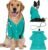 Dog Doctor Costume Cat Surgeon Nurse Costumes with Stethoscope, Green, XL