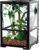 REPTI ZOO Amphibian Habitat Tank 10 Gallon, Full Vision Glass Reptile Terrarium 12″ x 12″ x 18″, Vertical Reptile Tank with Deep Base & Top Screen Ventilation