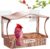 Window Bird Feeder with Strong Suction Cups, Metal Outdoor Gift – Curved | Easy Mounting; Durable Rust-Resistant Metal; 1.7 lb Seed Capacity; Removable Tray for Easy Refill & Cleaning