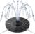 Mademax Solar Bird Bath Fountains, Upgrade 1.4W Solar Fountain Pump with 8 Nozzles & 4 Brackets, Free Standing Floating Solar Powered Water Fountain Pump for Bird Bath, Garden, Pond, Pool, Outdoor