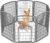 IRIS USA 8-Panel Dog Playpen, Pet Enclosure, Dark Gray | Pet Containment, Configurable Layout, Flexible Boundary, Multi-Shape Setup, Stable Non-Tip Base, Tool-Free Assembly