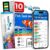 Digital Aquarium Water Test Kit, App-Enabled 10-in-1 Freshwater & Saltwater Aquarium Test Strips for Fish Tanks, Shrimp, Reef Test Strips, pH, Ammonia, Nitrate, Nitrite, GH, KH, Chlorine