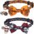 ADOGGYGO Halloween Cat Collar with Bow Bell, Skull Cat Bow Tie Collar