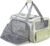 Pawaii Cat Carrier Airline Approved Expandable Breathable Safety Leash | Up to 13 lbs, 16.9 x 10.6 x 10.6 in, QR pet ID tag, top entry, luggage sleeve, soft fleece pad, foldable storage