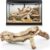 Janinka 18-20″ Length Large Wood Reptile Branch for Bearded Dragon Driftwood Reptile Climbing Habitat Decoration for Terrarium Tree Trunk Ornament Gecko Frog Chameleon Spider