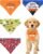 PET SHOW 4 Pack Halloween Dog Bandanas for Medium Dogs Slide on Collar