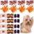 20 Pcs Halloween Dog Hair Bows with Rubber Bands, Dog Gifts