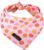 ARING PET Halloween Dog Bandanas, Cotton Pink Pumpkin Pet Bandanas Cute Triangle Bibs Scarf for Small Medium Large Boy Girl Dogs and Cats-L