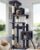 Globlazer Heavy Duty Cat Tree, 70 inch Sturdy Cat Tree for Indoor Cats Extra Large Cat Tower with Scratching Post, Hammock, Cat Condo for Adult Cats Kittens, F70 Pro, Dark Grey