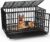 LEMBERI 48″ Heavy Duty Dog Crate, Indestructible Escape-Proof Cage Kennel for Large Dogs, High Anxiety Dog Crate with Removable Wire Trays & Lockable Wheels, Extra Large XL XXL, Black