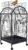 Birdcage Open Top 40 Inch Birdcages with Pull-Out Tray, Medium Small Bird Cage, Rolling Bird Cages with Wheels for Parakeets, Parrot, Cockatiel, Pigeon, Finch Cage for Birds(Black)