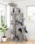 Globlazer Heavy Duty Cat Tree, 70 inch Sturdy Cat Tree for Indoor Cats Extra Large Cat Tower with Scratching Post, Hammock, Cat Condo for Adult Cats Kittens, F70 Pro, Light Grey