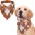 FUAMEY Dog Tuxedo, Funny Halloween Bandana with Bow Tie Large Dog Costume
