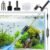 Electric Aquarium Vacuum Gravel Cleaner: 36W Fish Tank Cleaner Vacuum with Strong Suction for Water Change Wash Sand Algae Cleaner Water Shower and Water Circulation, Timed Off