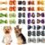 PET SHOW 20pcs Halloween Small Dog Hair Bows with Rubber Bands for Medium Dogs Holiday Puppies Cats Kittens Rabbits Topknot Grooming Costumes Hair Accessories