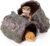 Mygeromon Reptile Hides Leopard Gecko Hideout Resin Caves Tank Accessories | 2 Pcs