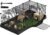 SONGMICS Guinea Pig Cage, Rabbit Cage, Small Animal Playpen with Waterproof Mat, Top and Side Door, 20 Panels, 48.4 x 24.8 x 16.3 Inches, Ink Black ULPI012BH01