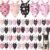 Weewooday 50 Pink Halloween Dog Bandana Bulk for Large Dog Lover Gift