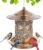 Bird Feeder, Metal Wild Bird Feeders for Outdoors Hanging | Beautiful Birdfeeders with Dragonfly Pattern for Outside Garden Patio Decors