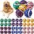 Civaner 36 Pcs Halloween Dog Toys Bulk, 2.5 Inch Squeaky Tennis Balls
