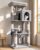 Globlazer Cat Tree Tower with Scratching Post for Indoor Cats, 53inch Tall Plush Multi-Level Cat Climbing Tower Condo House with Large Hammock, Spacious Cat Cave, Padded Top Perch Bed, F53, Light Gray