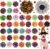 Huhumy 50 Pcs Halloween Dog Collar Flowers Bulk, Pumpkin Ghost Skull Bat
