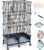 VISCOO Upgraded Encrypted 46-Inch Bird Cage, with Wooden Perches, Metal Parakeet Cage with Slide-Out Tray, Water Bottle&Feeder, Bird Cages for Parrot,Parakeets,Cockatiel,Lovebird,Small Mid-Sized Birds