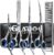 Dog Grooming Scissors Kit with Safety Round Tips, GLADOG Professional 6 in 1 Grooming Scissors for Dogs, Sharp and Heavy-duty Dog Grooming Shears for Dogs Cats Pets