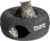 Cattasaurus Peekaboo Cat Cave for Multiple & Large Cats Up to 30-45 Lbs, Scratch Detachable & Washable Tunnel Bed, Comfy Donut Cat Cave (Dark Gray, Large)