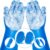 6PCS Grooming & Bath Supplies for Dogs, Cats | Dog Washing Gloves | Dog Bath Brush | Dog Shower Brush | Pet Grooming Gloves | Dog Grooming kit | Pet Supplies for Showerhead & Sprayer (Navy Blue)