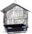 Prevue Pet Parakeet Manor Bird Cage with Handle – Versatile Carrier for Home or Travel, Small Bird Accessories, Easy Storage, Ideal for Canaries, Budgies, Finches, Parakeets, and More – Black