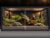 120 Gallon Reptile Tank, 4x2x2 Reptile Enclosure for Bearded Dragon, Snake, Ball Python & Chameleon, Aluminum Alloy Reptile Terrariums Cage with Front Sliding Tempered Glass Doors (Black)